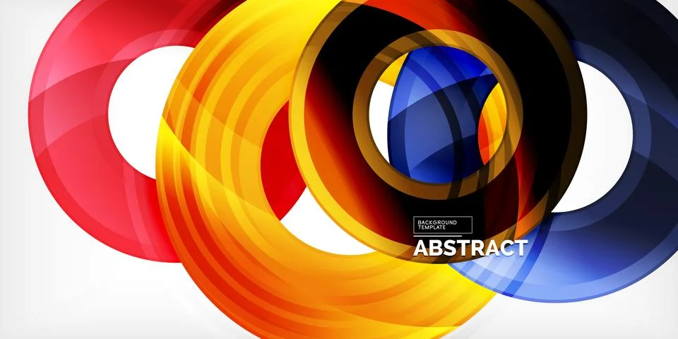 Circles, round elements, ring shapes premium background. Vector Illustration For 스톡 일러스트