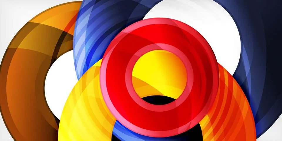 Circles, round elements, ring shapes premium background. Vector Illustration For 스톡 일러스트