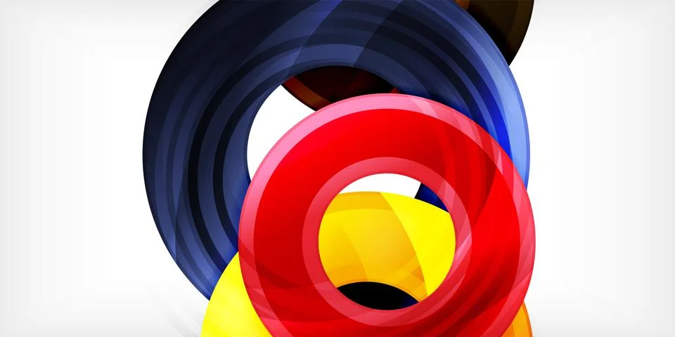 Circles, round elements, ring shapes premium background. Vector Illustration For 스톡 일러스트