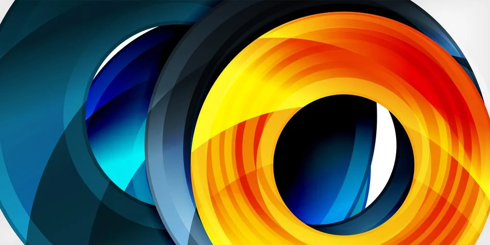 Circles, round elements, ring shapes premium background. Vector Illustration For 스톡 일러스트