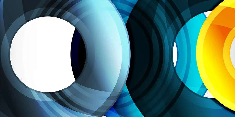 Circles, round elements, ring shapes premium background. Vector Illustration For 스톡 일러스트