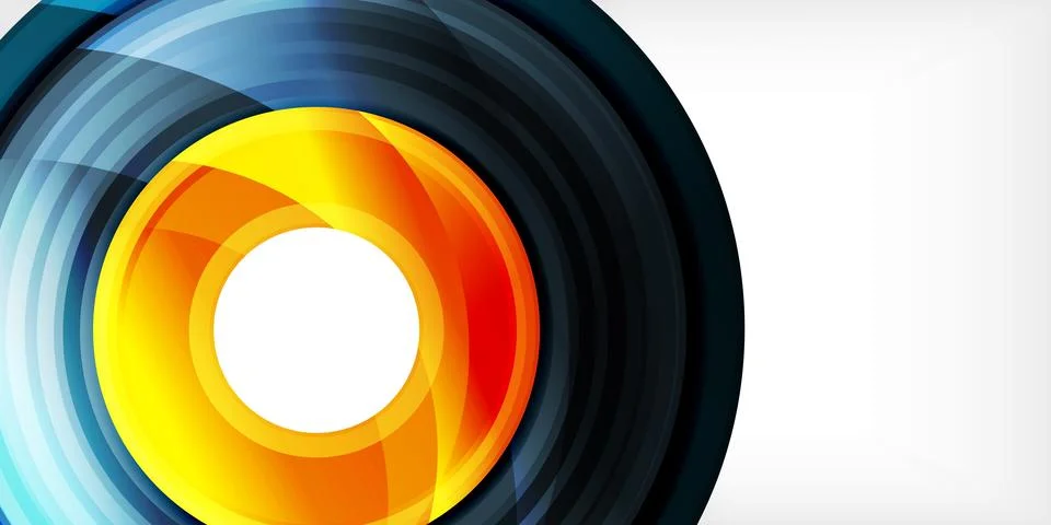 Circles, round elements, ring shapes premium background. Vector Illustration For Illustrazione stock