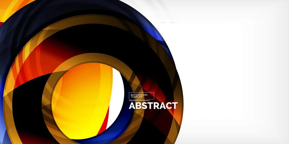 Circles, round elements, ring shapes premium background. Vector Illustration For Stock Illustration