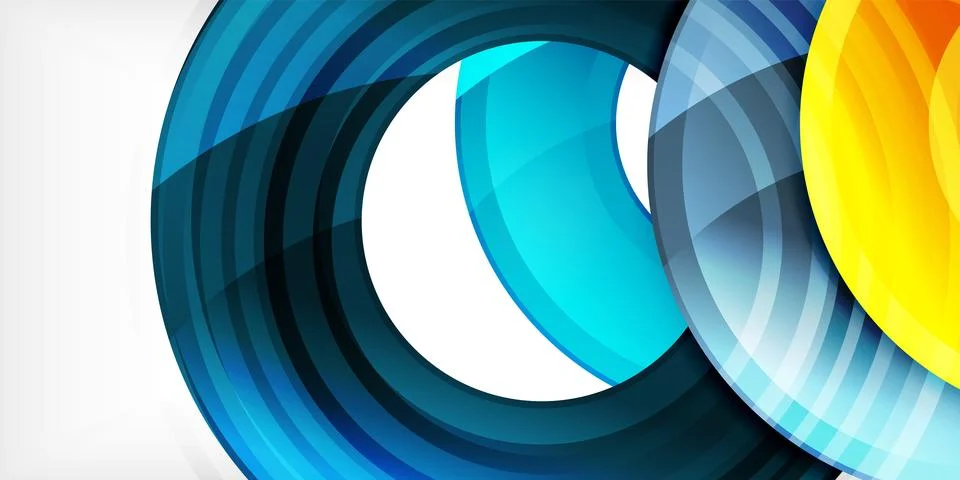 Circles, round elements, ring shapes premium background. Vector Illustration For 스톡 일러스트