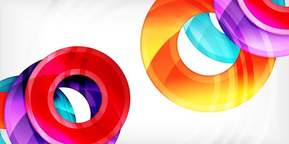 Circles, round elements, ring shapes premium background. Vector Illustration For Stock Illustration