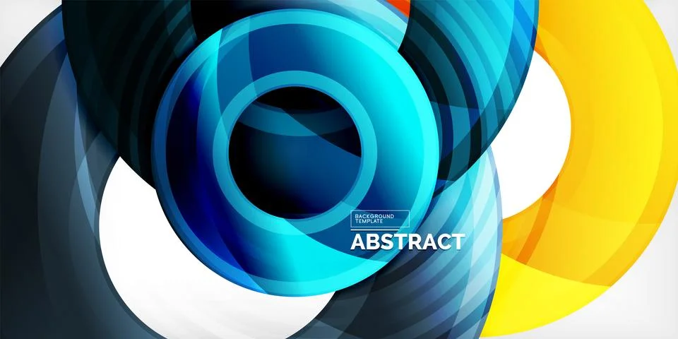 Circles, round elements, ring shapes premium background. Vector Illustration For 스톡 일러스트