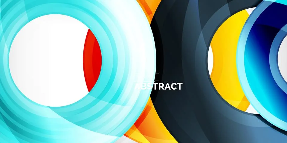 Circles, round elements, ring shapes premium background. Vector Illustration For 스톡 일러스트