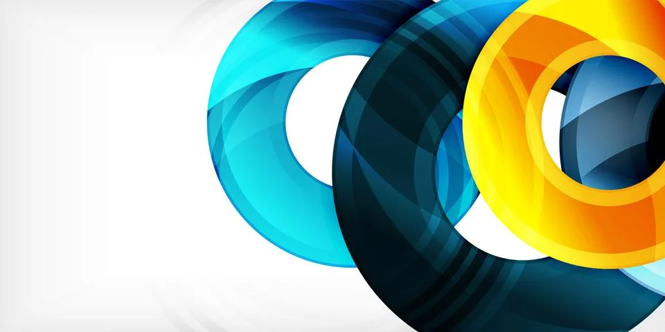 Circles, round elements, ring shapes premium background. Vector Illustration For 스톡 일러스트