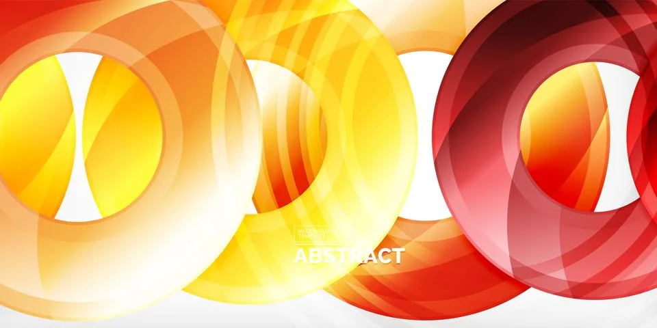 Circles, round elements, ring shapes premium background. Vector Illustration For Illustrazione stock