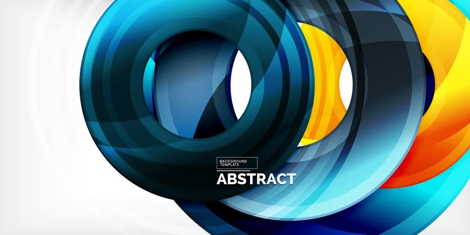 Circles, round elements, ring shapes premium background. Vector Illustration For Stock Illustration