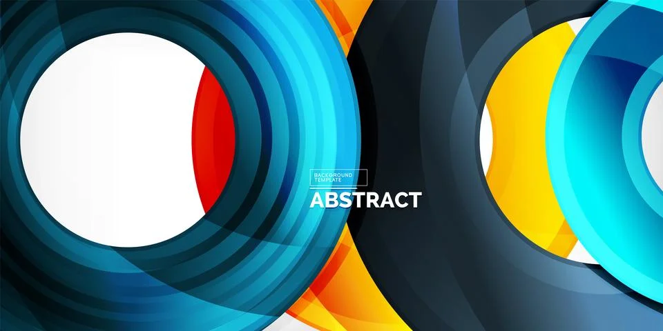 Circles, round elements, ring shapes premium background. Vector Illustration For Stock Illustration