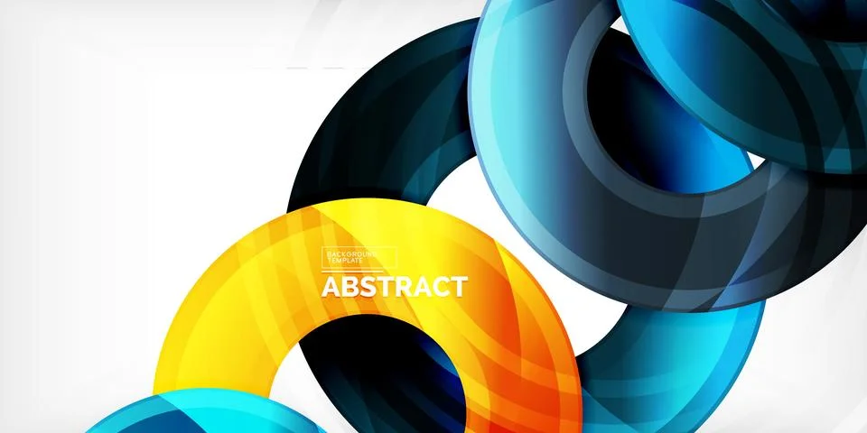 Circles, round elements, ring shapes premium background. Vector Illustration For 스톡 일러스트
