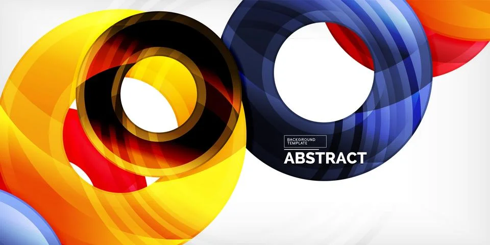 Circles, round elements, ring shapes premium background. Vector Illustration For 스톡 일러스트