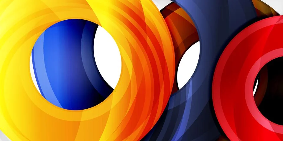 Circles, round elements, ring shapes premium background. Vector Illustration For 스톡 일러스트