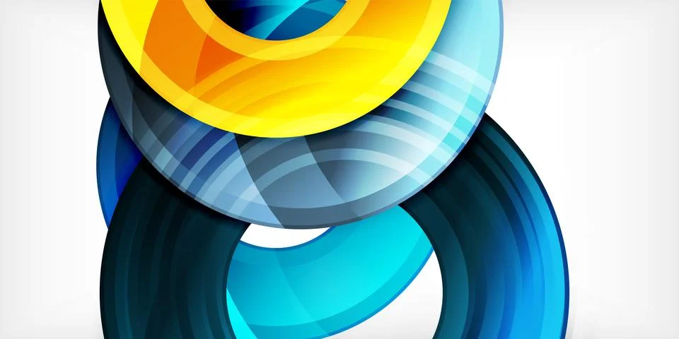 Circles, round elements, ring shapes premium background. Vector Illustration For 스톡 일러스트