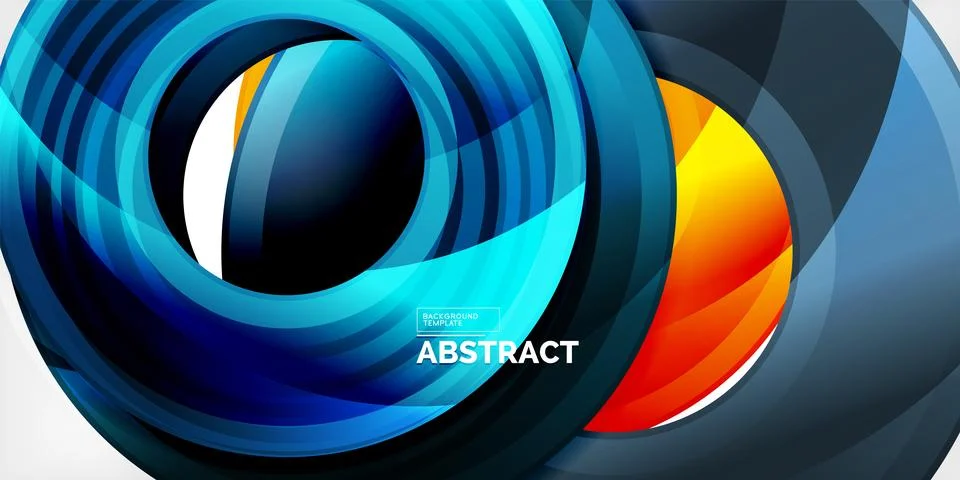 Circles, round elements, ring shapes premium background. Vector Illustration For 스톡 일러스트
