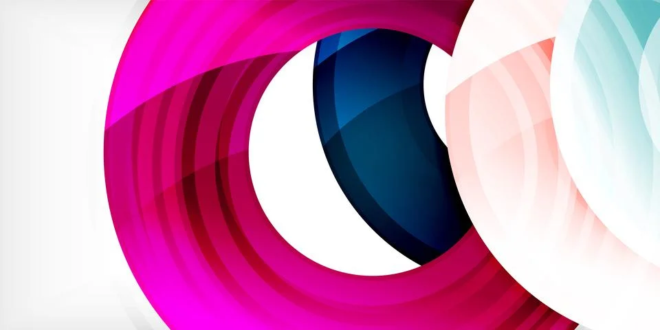 Circles, round elements, ring shapes premium background. Vector Illustration For Illustrazione stock