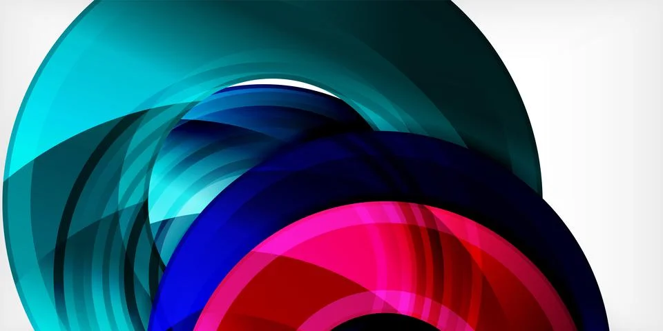 Circles, round elements, ring shapes premium background. Vector Illustration For Stock Illustration