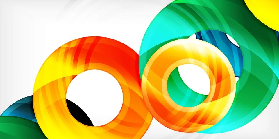 Circles, round elements, ring shapes premium background. Vector Illustration For 스톡 일러스트