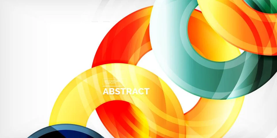 Circles, round elements, ring shapes premium background. Vector Illustration For 스톡 일러스트