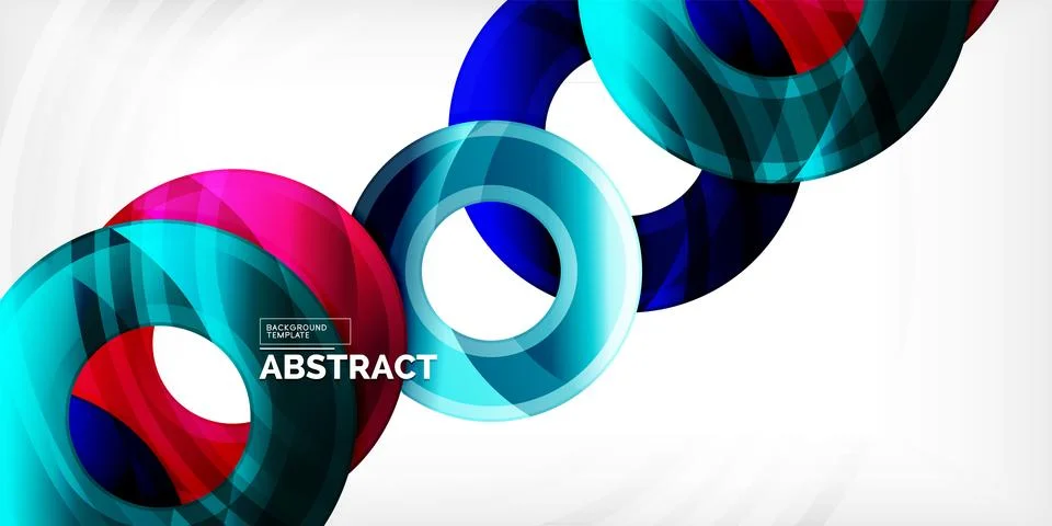 Circles, round elements, ring shapes premium background. Vector Illustration For Stock Illustration