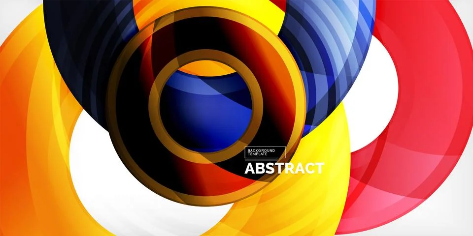 Circles, round elements, ring shapes premium background. Vector Illustration For Illustrazione stock