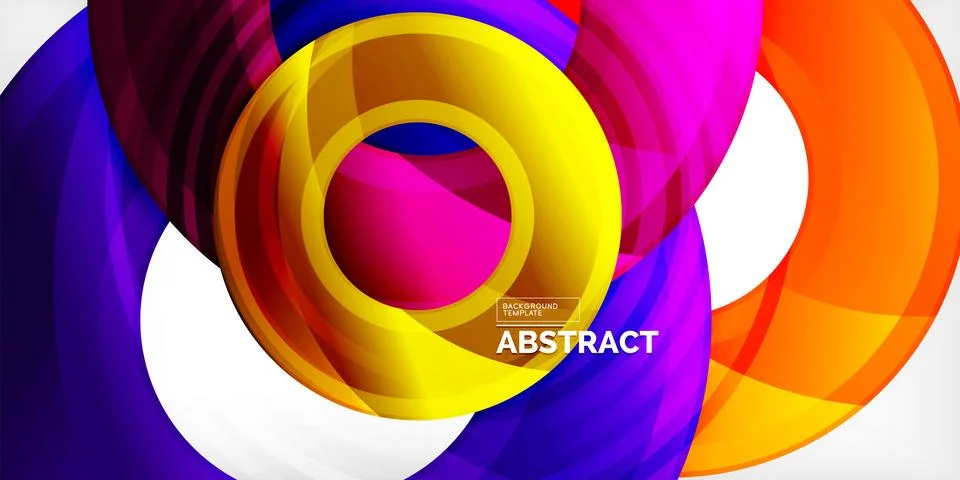 Circles, round elements, ring shapes premium background. Vector Illustration For 스톡 일러스트