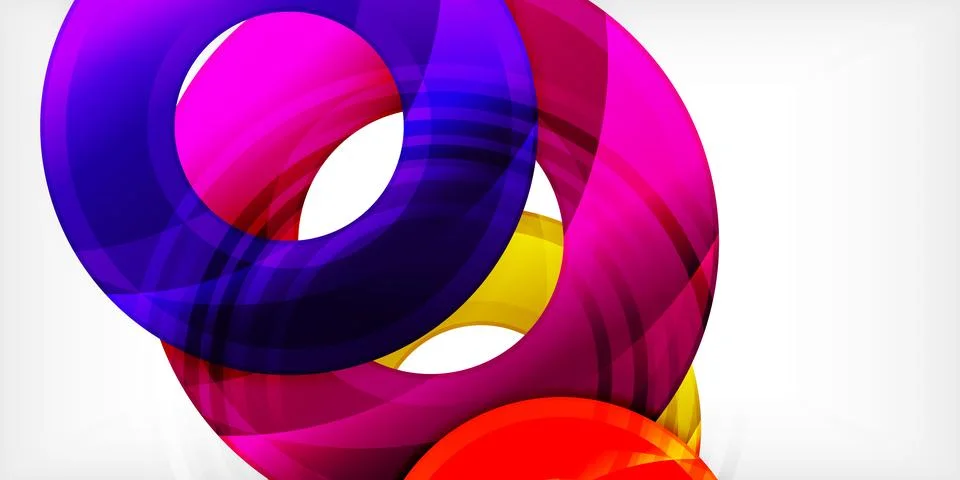 Circles, round elements, ring shapes premium background. Vector Illustration For Illustrazione stock