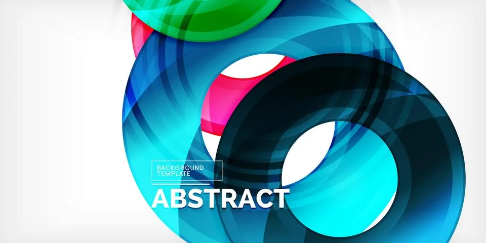 Circles, round elements, ring shapes premium background. Vector Illustration For 스톡 일러스트
