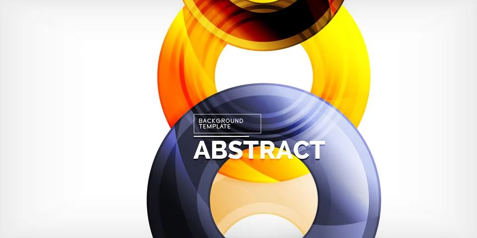 Circles, round elements, ring shapes premium background. Vector Illustration For 스톡 일러스트