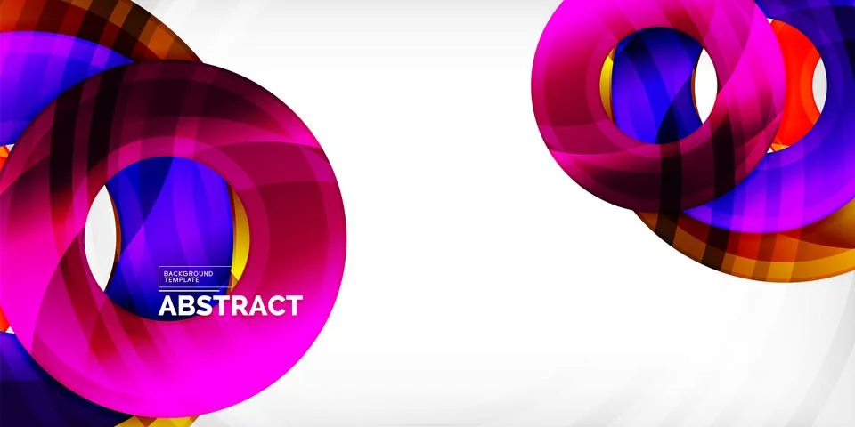 Circles, round elements, ring shapes premium background. Vector Illustration For Stock Illustration