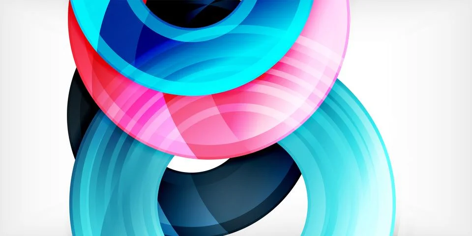 Circles, round elements, ring shapes premium background. Vector Illustration For 스톡 일러스트