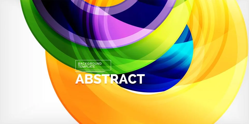 Circles, round elements, ring shapes premium background. Vector Illustration For 스톡 일러스트