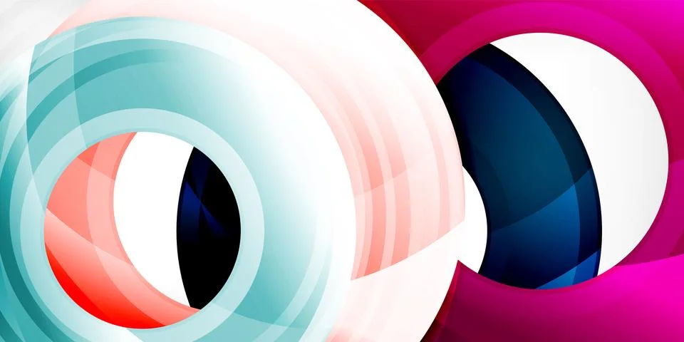 Circles, round elements, ring shapes premium background. Vector Illustration For 스톡 일러스트