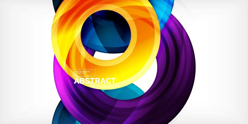 Circles, round elements, ring shapes premium background. Vector Illustration For Stock Illustration