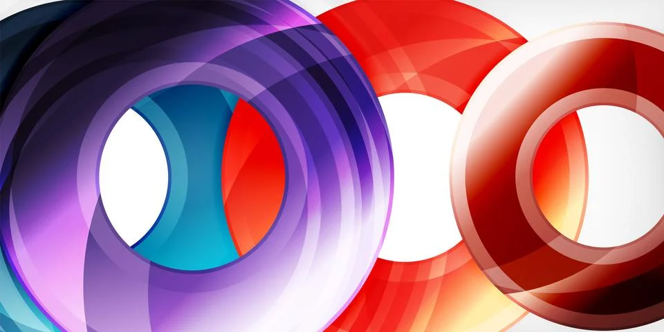 Circles, round elements, ring shapes premium background. Vector Illustration For Stock Illustration