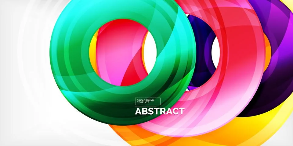 Circles, round elements, ring shapes premium background. Vector Illustration For Stock Illustration