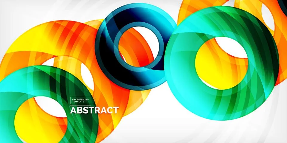 Circles, round elements, ring shapes premium background. Vector Illustration For 스톡 일러스트