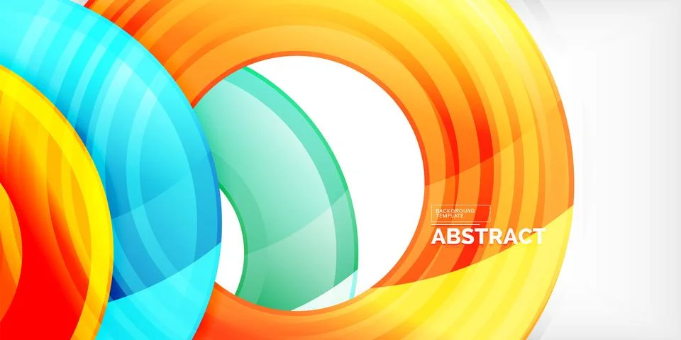 Circles, round elements, ring shapes premium background. Vector Illustration For Illustrazione stock