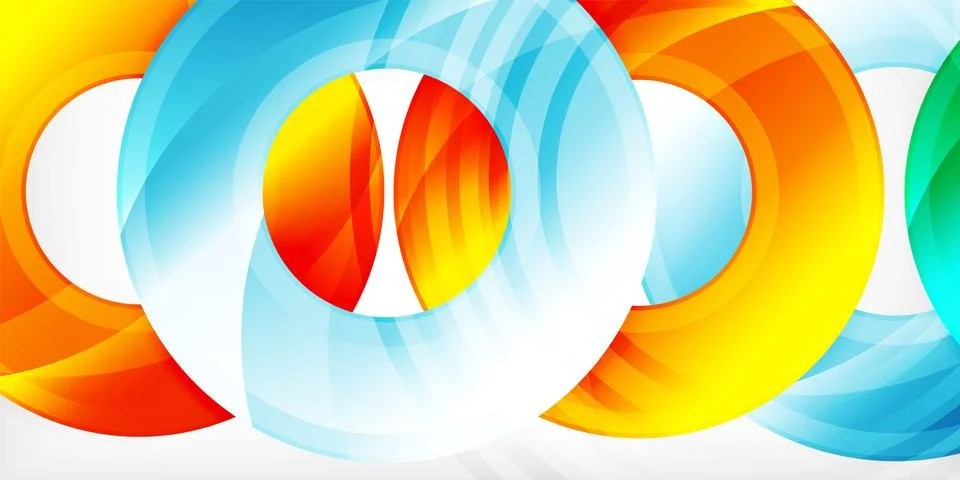 Circles, round elements, ring shapes premium background. Vector Illustration For 스톡 일러스트