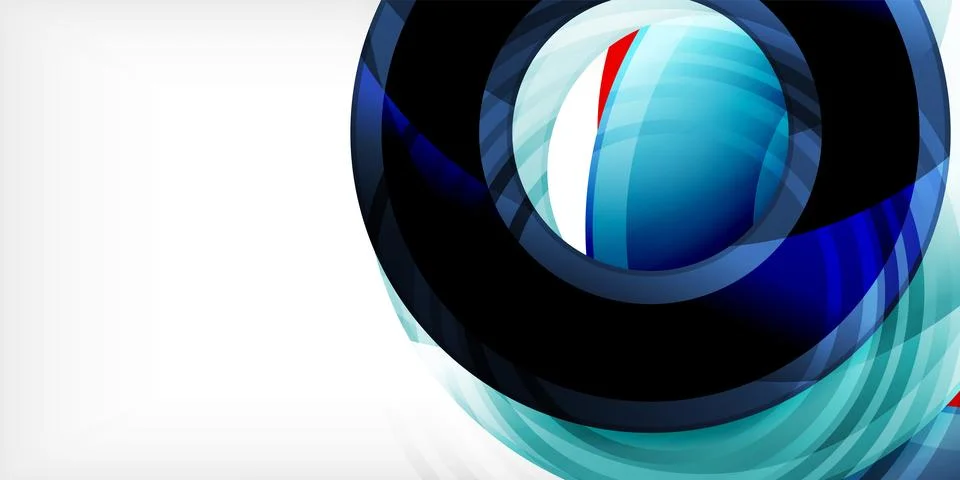 Circles, round elements, ring shapes premium background. Vector Illustration For Illustrazione stock