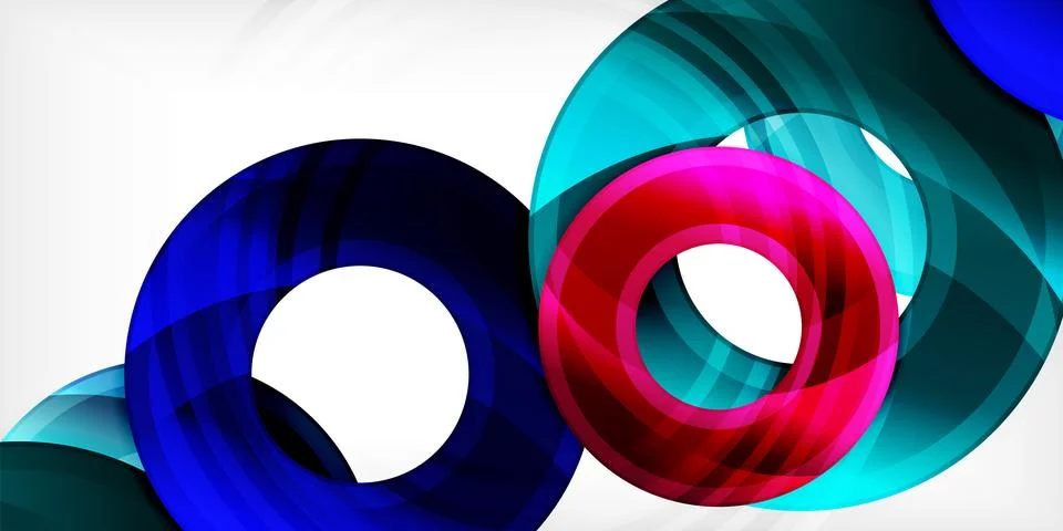 Circles, round elements, ring shapes premium background. Vector Illustration For 스톡 일러스트