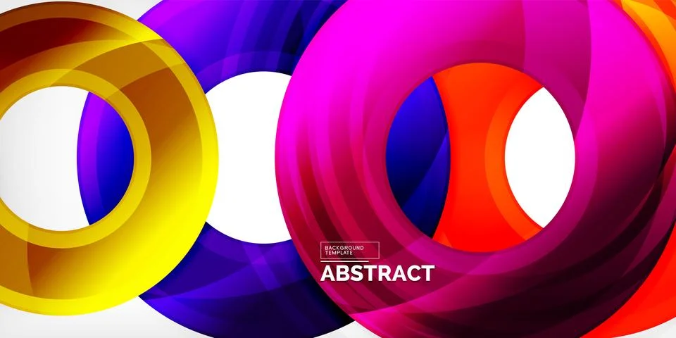 Circles, round elements, ring shapes premium background. Vector Illustration For Stock Illustration