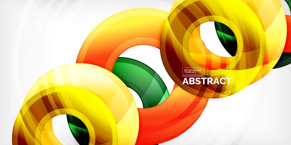 Circles, round elements, ring shapes premium background. Vector Illustration For イラスト素材