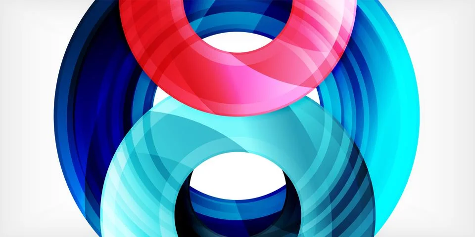 Circles, round elements, ring shapes premium background. Vector Illustration For Stock Illustration