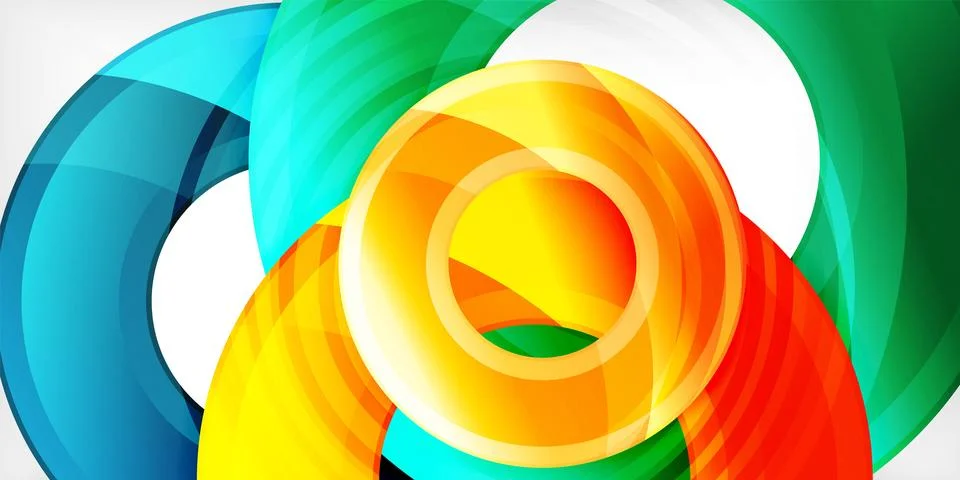 Circles, round elements, ring shapes premium background. Vector Illustration For 스톡 일러스트