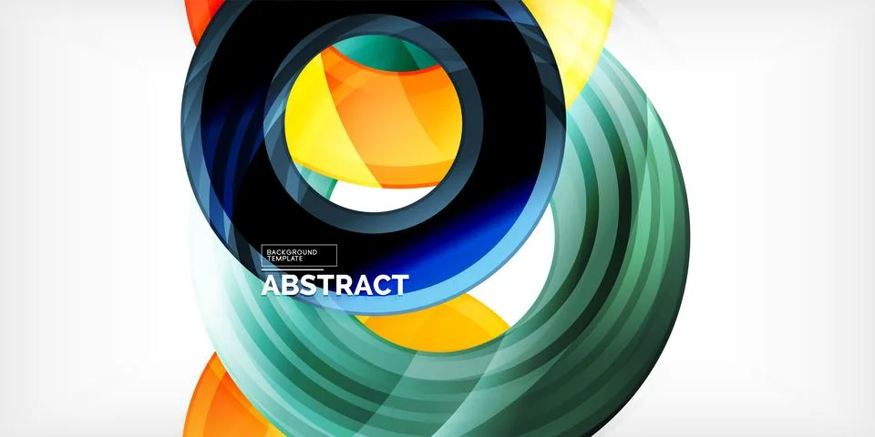 Circles, round elements, ring shapes premium background. Vector Illustration For 스톡 일러스트