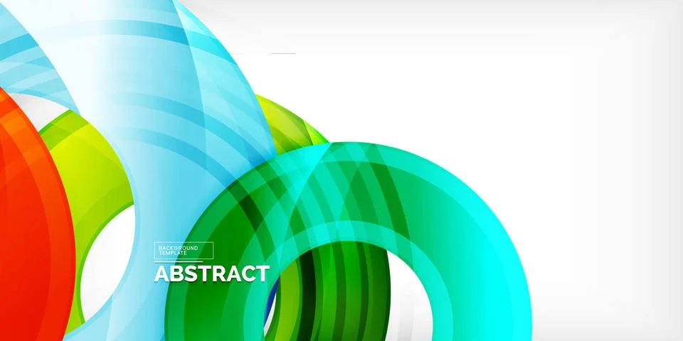 Circles, round elements, ring shapes premium background. Vector Illustration For Illustrazione stock