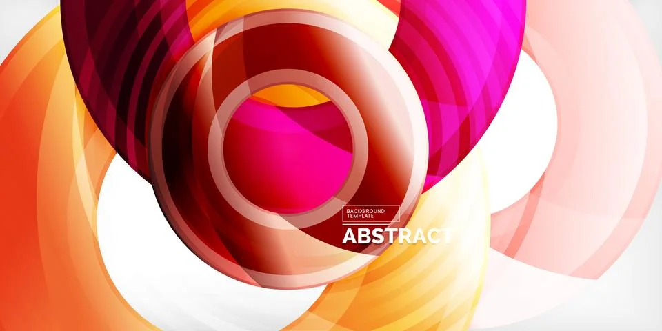 Circles, round elements, ring shapes premium background. Vector Illustration For Stock Illustration