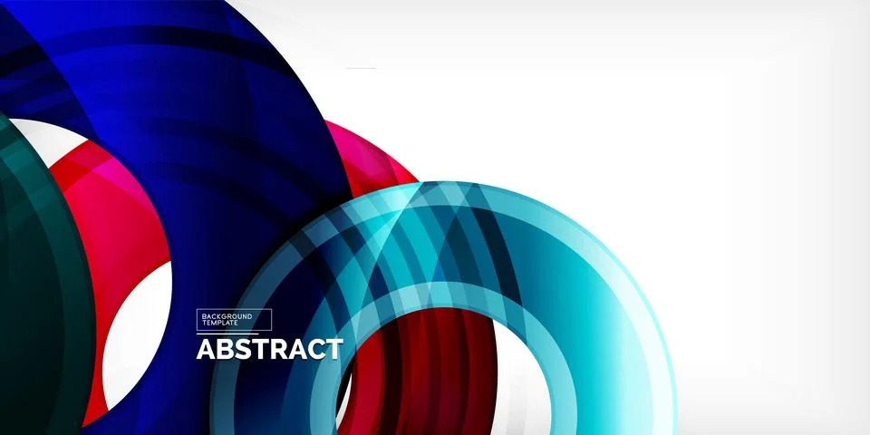 Circles, round elements, ring shapes premium background. Vector Illustration For 스톡 일러스트